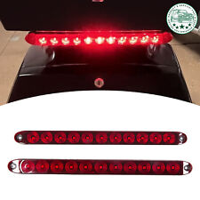 New 2x 16 Red Truck Trailer Light Bar 11 Led Stop Turn Tail Brake Lights Strip