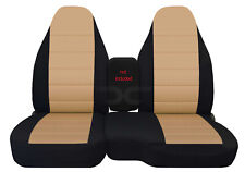 6040 High Back Car Seat Covers Blk-tan Fits 98-03 Ford Rangermores Color Avbl