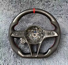 New Carbon Fiber Steering Wheel Cover For Alfa Romeo Giulia Stelvio Tonale
