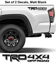 2 Trd Off Road 4x4 Toyota Tacoma Tundra Pair Decals Stickers Matt Black