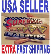 Superman Edition Emblem Hero Truck Tail Gate Old Decal Sign Badge Fit All Cars