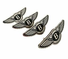 Bentley Stainless Steel Seat Emblems Set Badges Logo Made For Bentley Cars 4 Pcs