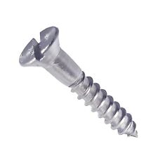 12 Flat Head Wood Screws Stainless Steel Slotted Drive All Sizes In Listing