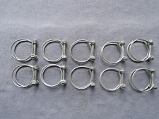 Lot Of 10 Wire Type Hose Clamps 326-440 Triumph Models British Leyland
