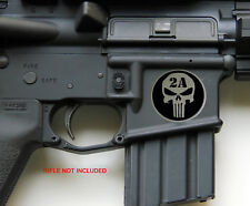 3d Metal 2nd Amendment Rifle Gun Sticker Emblem Nra Decal 1.25