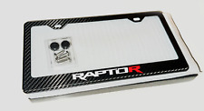 F150 Raptor R White True Carbon Fiber License Plate Framew Screws