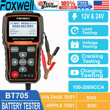 Foxwell Battery Tester 12v 24v Truck Load Tester Charging System Analyzer Tool