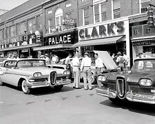 1958 New Edsels Being Displayed On Town Street Photo 223-y 