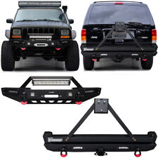 Vijay For 1984-2001 Cherokee Xj Front Or Rear Bumper With Tire Carrier And Light