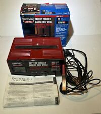 Century Battery Charger 87122 12 Amp Marine Car Boat Deep Cycle