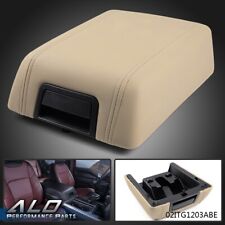 Fit For 2004-2008 Ford F-150 Beige Vinyl Center Console Arm Rest Lid Cover Pad