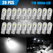 20x T10 Cob Led License Plate Interior Light Bulbs 6000k White 168 2825 194 W5w