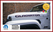 2x Jeep Gladiator Hood Vinyl Decals Graphics Stickers Jt 2019 - 2024 Fj3g0