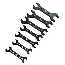 7x Double Hose Ended Spanner Tool Kit Wrench Set An3 To An20 Anodized Finish