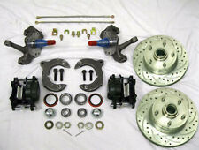 Mustang Ii Front Disc Brake Kit 11 Rotors Chevy W 2 Drop Spindles Ss Lines