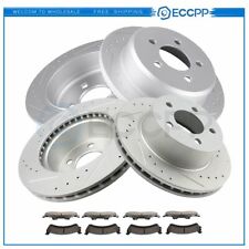 Ceramic Brake Pads And Rotors Front Rear For Jeep Grand Cherokee Limited 93-98