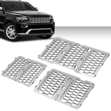 Fit For 2014-2016 Jeep Grand Cherokee Front Upper Honeycomb Grille Insert Chrome