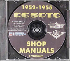 1952-1953-1954-1955 De Soto Shop Manual On Cd Desoto Repair Service