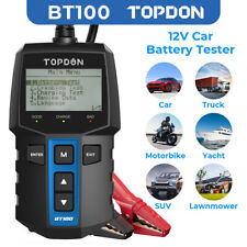 Topdon Bt100 12v Car Battery Load Tester Charging System Analyzer 2000cca