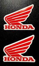 2x Honda Wing Stickers. Glossy Finish. Self Adhesive. Size 2-12long 2-12wi