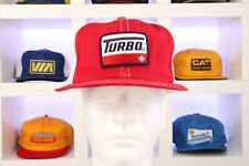 Vtg Turbo Gas Trucker Hatcap Red And White Mesh Snapback 80s Patch Rare Promo