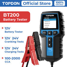 Topdon Bt200 Auto 12v 24v Truck Car Battery Load Tester Charging System