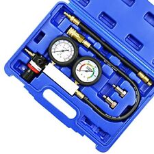Cylinder Leak Down Tester Kit Professional Dual Pressure Gauges Engine Compressi