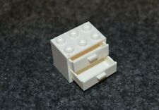 1 2x3x2 White W 2 - White Drawers Dresser Cabinet Bricks  Lego  New 