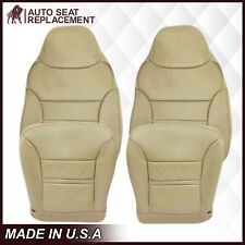 2000 2001 Ford Excursion Limited Xlt Leather Seat Covers Tan-choose Bottom Back
