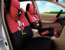 18psset New Cute Mickey Mouse Plush Cartoon Universal Car Seat Covers Cushion