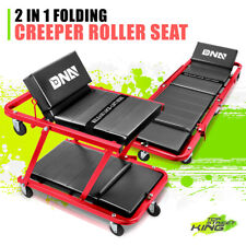 Dna Motoring 2 In 1 48 Car Rolling Folding Mechanic Padded Creeper Roller Seat