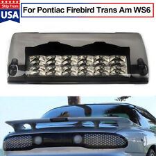 For 93-02 Pontiac Firebird Trans Am Ws6 High Rise Spoiler 3rd Brake Light Smoke