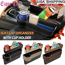 Car Seat Gap Filler Leather Multifunctional Accessories With Storage Organizer