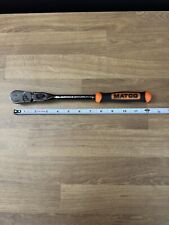 New Matco Tools Black Nickel Orange 38 Locking Flex Head Ratchet 12.5 Inch
