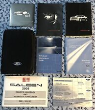2005 05 Saleen Mustang S281 S281sc Owners Manual W Supplement 4.6l V8 Oem Set
