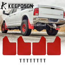 For Dodge Ram 2500 3500 Truck Red Mud Flaps Splashs Guard Flexible Wheel Fender