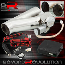 Universal 2.5 63mm Dual Catback Header Exhaust Ss Y Pipe Diy Electric Cutout