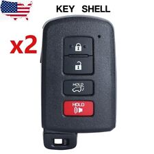 2x Smart Remote Key Shell Case Fob 31 Button For 2013-19 Toyota Rav4 Highlander