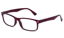 New Clear Lens Glasses Rectangular Frame Spring Hinge Fake Eyewear Uv 100