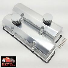 Small Block Chevy Satin Fabricated Aluminum Valve Covers Sbc 305 350 400 Gaskets