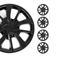 15 Inch Wheel Covers Hubcaps For Volvo Black Gloss