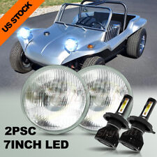 For Vw Dune Buggy Rail Buggy 7 Round Led Headlight Hilo Beam Drl Turn Signal