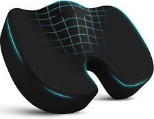 Bn-link Seat Cushion Memory Foam Chair Pad For Back Tailbone Pain Relief Black
