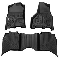 Floor Mats All Weather Liners For Dodge Ram 1500 2500 3500 Crew Cab 2013-2018