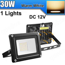 12v Dc Led Flood Light 30w Bright Outdoor Waterproof Security Lamp Warm White