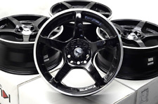 16 Wheels Rims Black 5 Lugs Honda Civic Accord Lexus Gs300 Toyota Corolla Prius