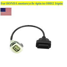 4pin To 16 Pin Obd2 Cable Adapter Diagnostic Connector For Honda Motorcycle