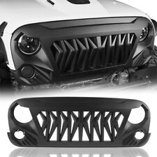 Grill Black Front Shark Grille For 2007-2018 Jeep Rubicon Sahara Sport Unlimited