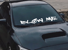 Blow Me Boosted Sticker Racing Race Turbo Boost Jdm Drift Rally Windshield Decal