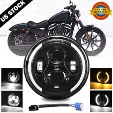 7 Inch Motorcycle Headlight Round Led Projector For Harley Cafe Racer